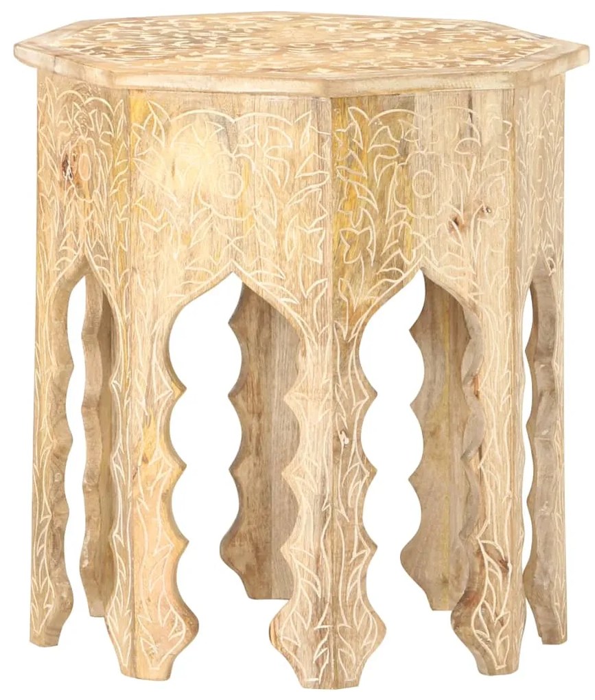 vidaXL Τραπέζι Βοηθητικό Ø48 εκ. από Μασίφ Ξύλο Μάνγκο