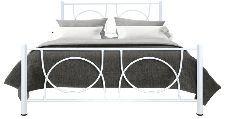 Κρεβάτι Μεταλλικό Koupa Λευκό, 150x190 εκ.