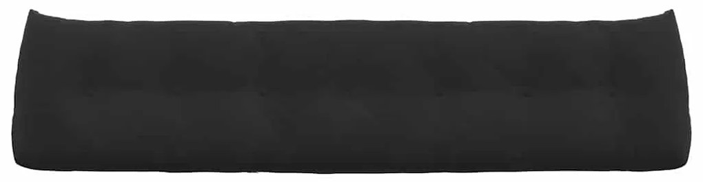 vidaXL Μαξιλάρι Πλάτης Μαύρο 200 x 24 x 50 εκ Βελούδο