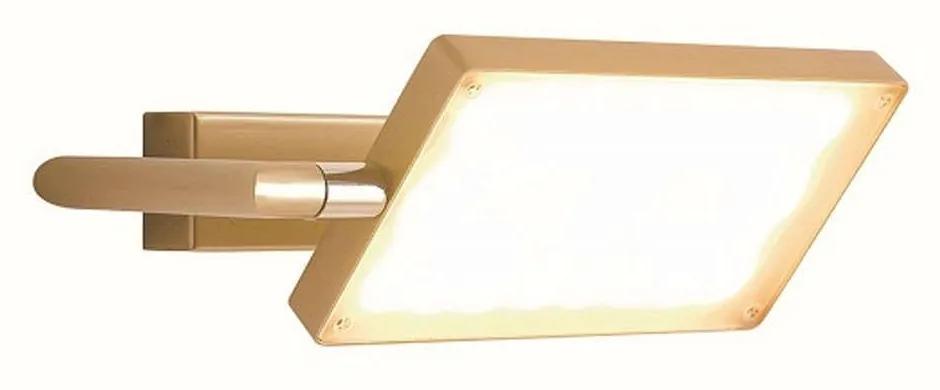 Φωτιστικό Τοίχου - Απλίκα Book LED-BOOK-AP-ORO 17W Led 22,5x10-15cm Gold Luce Ambiente Design Αλουμίνιο