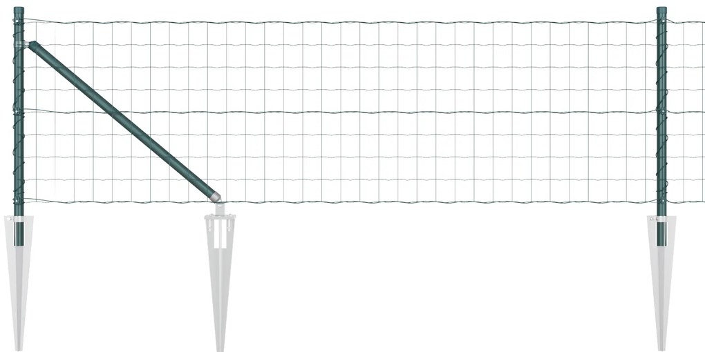 vidaXL Euro Fence με 13 Άγκιστρα 0.4x50 μ Γαλβανισμένο Ατσάλι Πράσινο