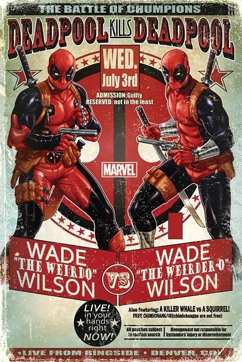 Αφίσα Deadpool - Wade vs Wade, (61 x 91.5 cm)