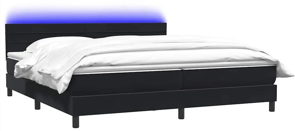 ΚΡΕΒΑΤΙ BOXSPRING ΜΕ ΣΤΡΩΜΑ ΜΑΥΡΟ 200X210 ΕΚ. ΒΕΛΟΥΔΙΝΟ 3316997