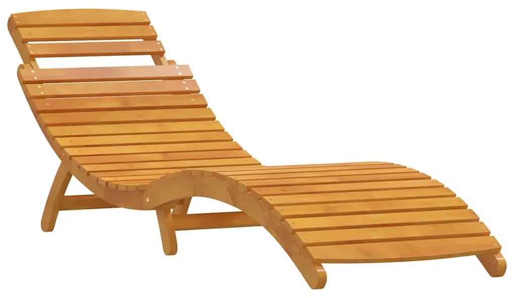 vidaXL Ξαπλώστρα 2-πρόσωπο 3 pcs Καφέ Μασίφ ξύλο ακακίας