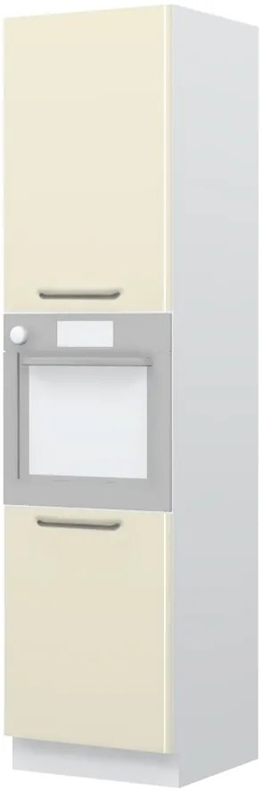 Επιδαπέδιο ντουλάπι φούρνου ψηλό Modena K23-60-2KR-Λευκό - Μπεζ - 60.00Χ60.00Χ235.00cm