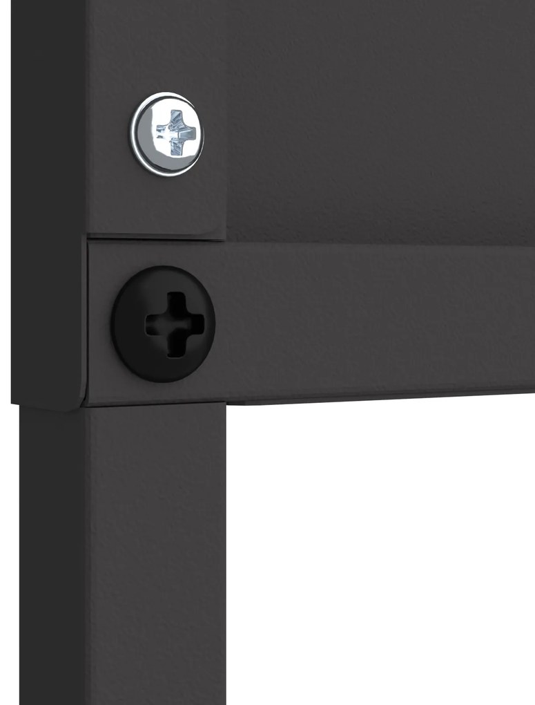 vidaXL Οθόνη Ιδιωτικότητας Κήπου Μαιανδρικό σχέδιο Μαύρο 32 χ 140 εκ