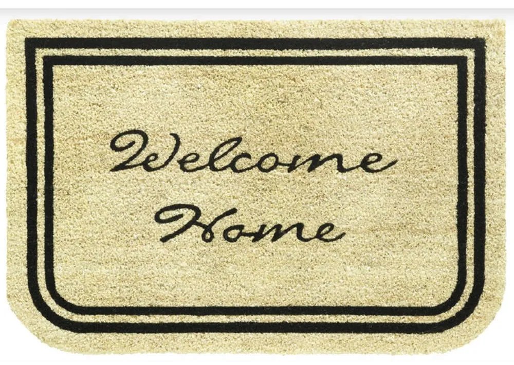 Πατάκι Εισόδου Ruco Print Welcome Home 001 Natural 60X80cm Beige Sdim 60 X 80