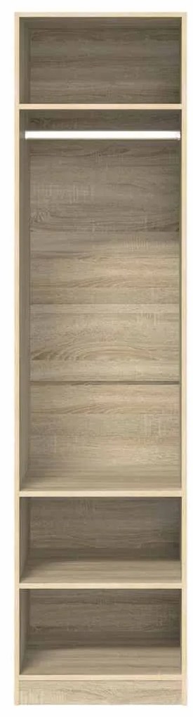 vidaXL Ντουλάπα Χρώμα Sonoma Δρυς 50 x 50 x 200 εκ. από Επεξ. Ξύλο