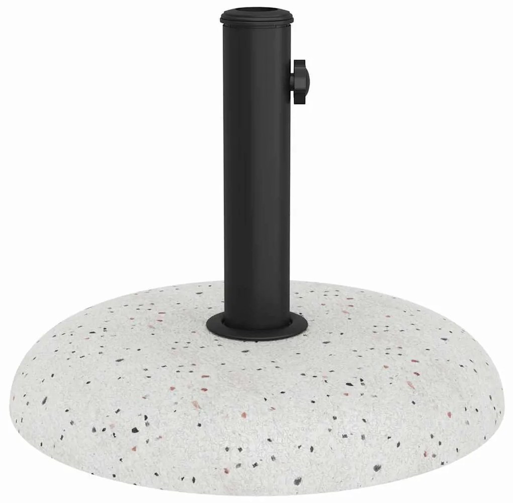 vidaXL Βάση ομπρέλας Λευκό και Μαύρο 45 x 45 x 40 cm