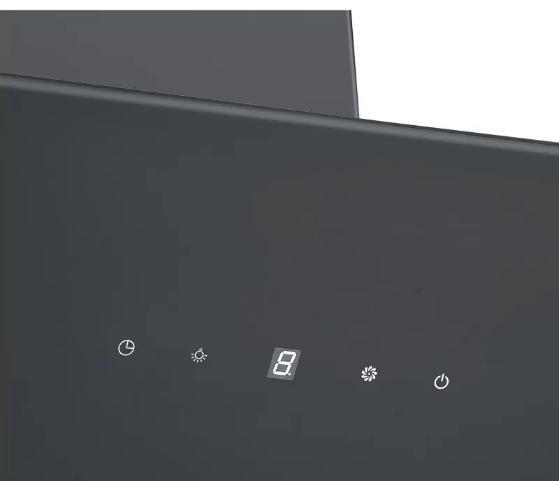 Εντοιχιζόμενος απορροφητήρας Tesla DD600AB, 190W, 1 μοτέρ, Διακοσμητικός, 60 cm, 630 m3/h, Φίλτρα αλουμινίου, Μαύρο