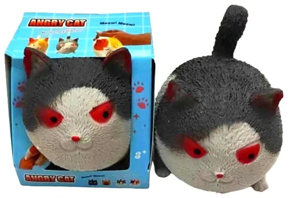 Παιχνίδι αντιστρές γάτα - Αnti-stress squishy angry cat