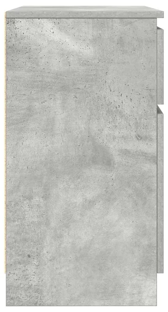 vidaXL Συρταριέρα με Συρτάρια Γκρι Σκυρ. 71x35x65 εκ. από Επεξ. Ξύλο