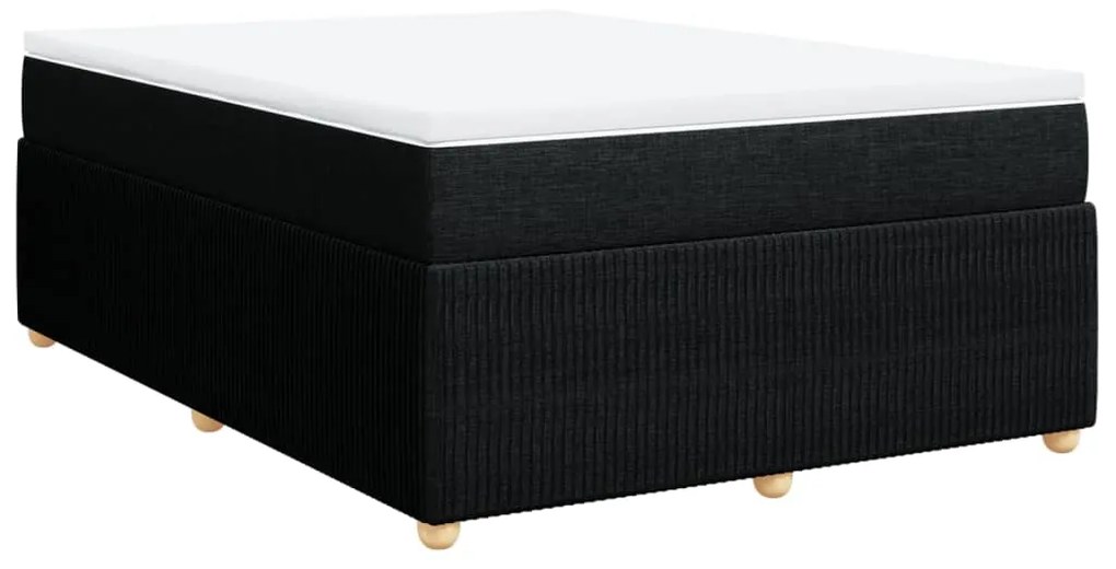 ΚΡΕΒΑΤΙ BOXSPRING ΜΕ ΣΤΡΩΜΑ ΜΑΥΡΟ 140X200 ΕΚ. ΥΦΑΣΜΑΤΙΝΟ 3285576