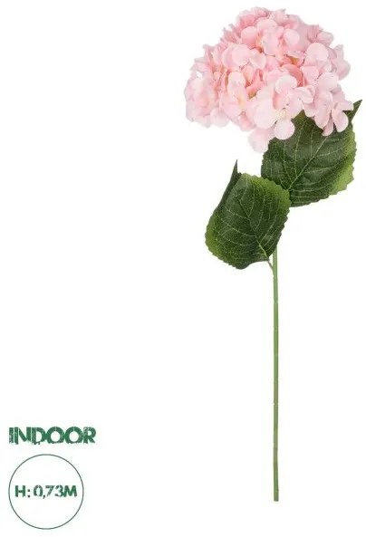 Artificial Garden PINK HYDRANGEA BRANCH 21143 Τεχνητό Διακοσμητικό Κλαδί Ροζ Ορτανσία Y73cm Globostar 21143 Ροζ