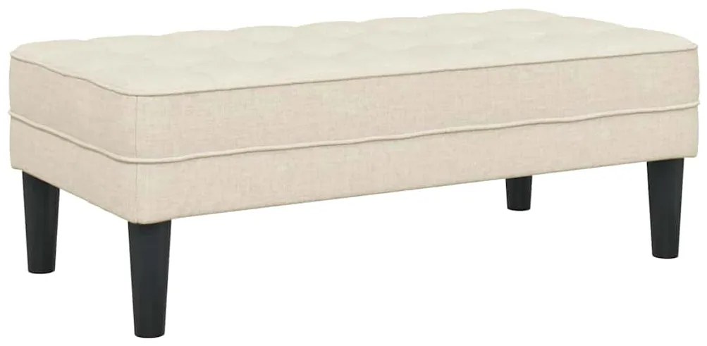vidaXL παγκάκι Λινό 113 x 57 x 39 εκ. ύφασμα