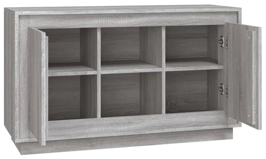 vidaXL Ντουλάπι Γκρι Sonoma 102x35x60 εκ. από Επεξεργασμένο Ξύλο