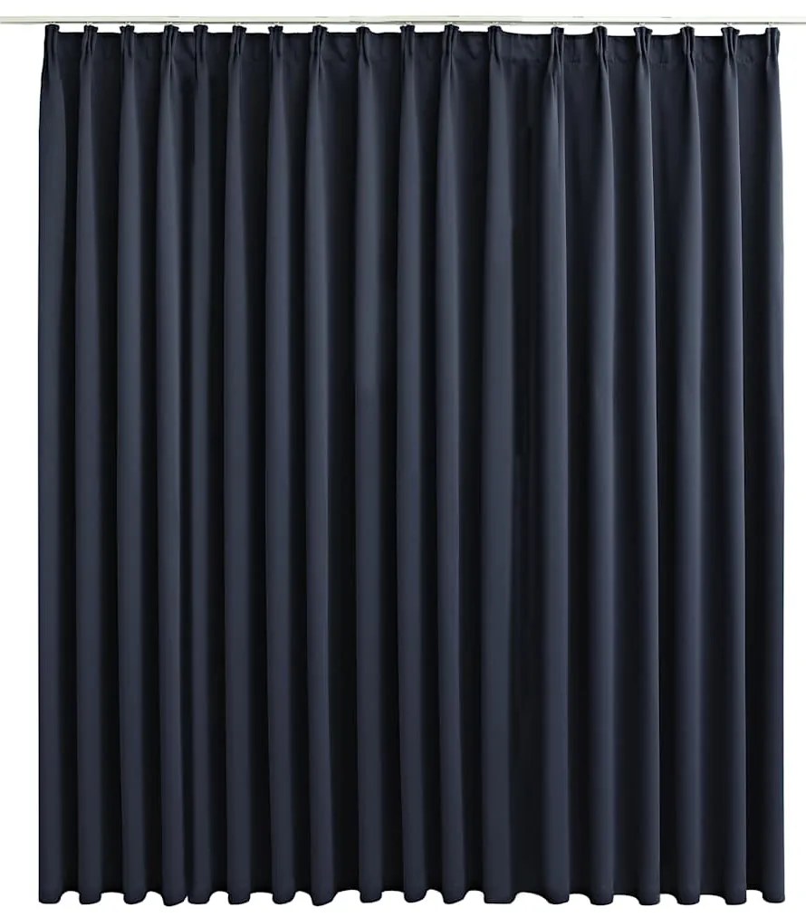 vidaXL Κουρτίνα Συσκότισης με Γάντζους Ανθρακί 290 x 245 εκ.