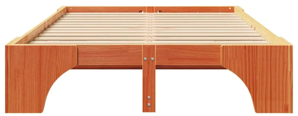 vidaXL Σκελετός Κρεβατιού Καφέ κεριού 197 x 147 x 30 εκ.