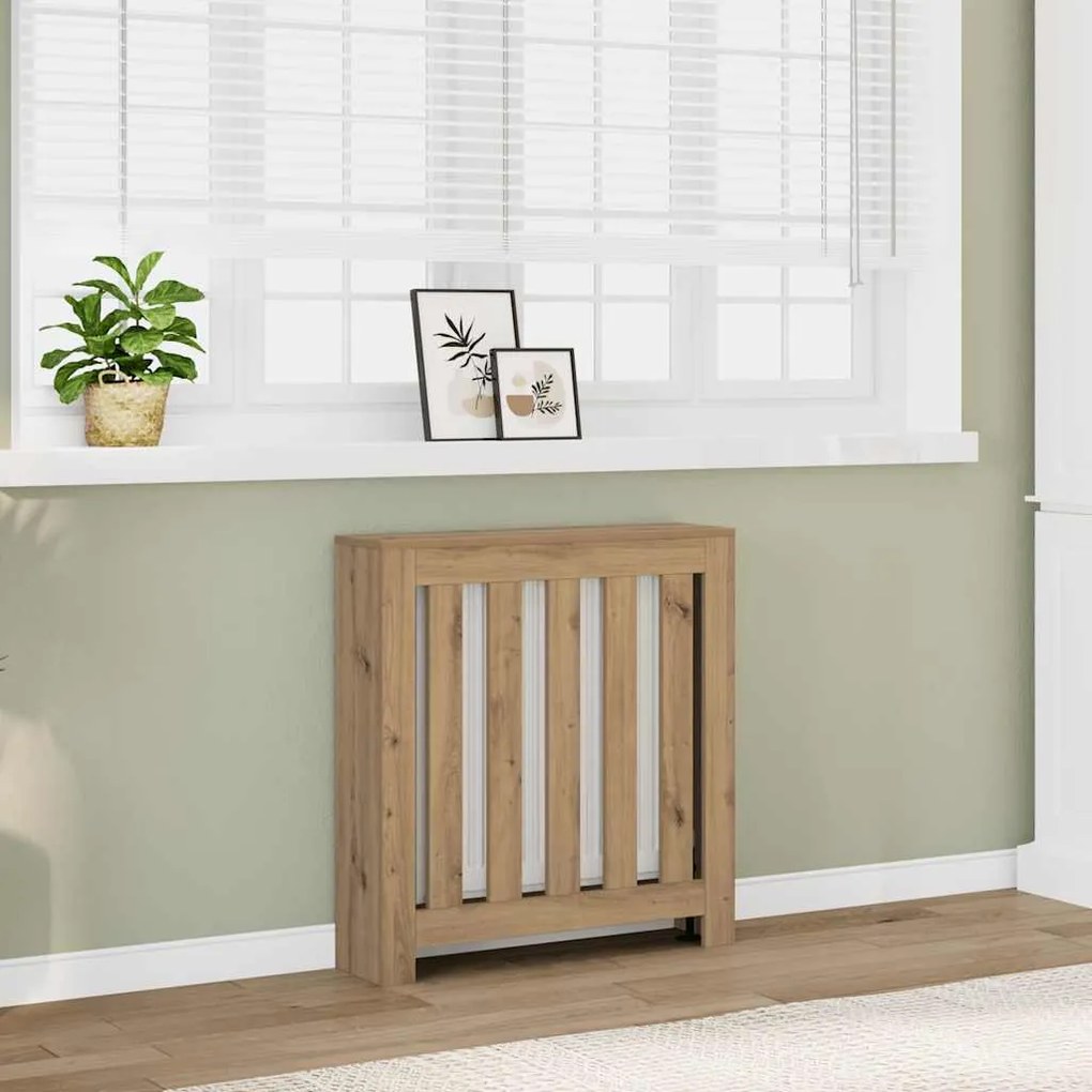 vidaXL Κάλυμμα Καλοριφέρ Αρτισιανή Δρυς 78x20x82 εκ Επεξεργασμένο Ξύλο
