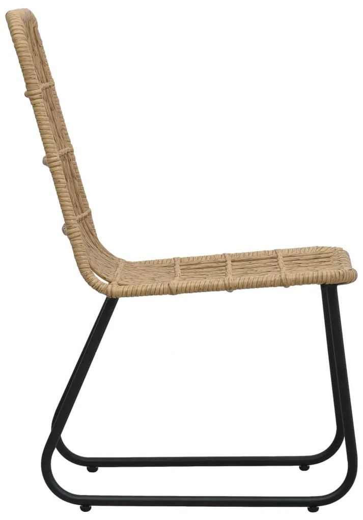 vidaXL Καρέκλες Κήπου 2 τεμ. Χρώμα Δρυός από Συνθετικό Ρατάν