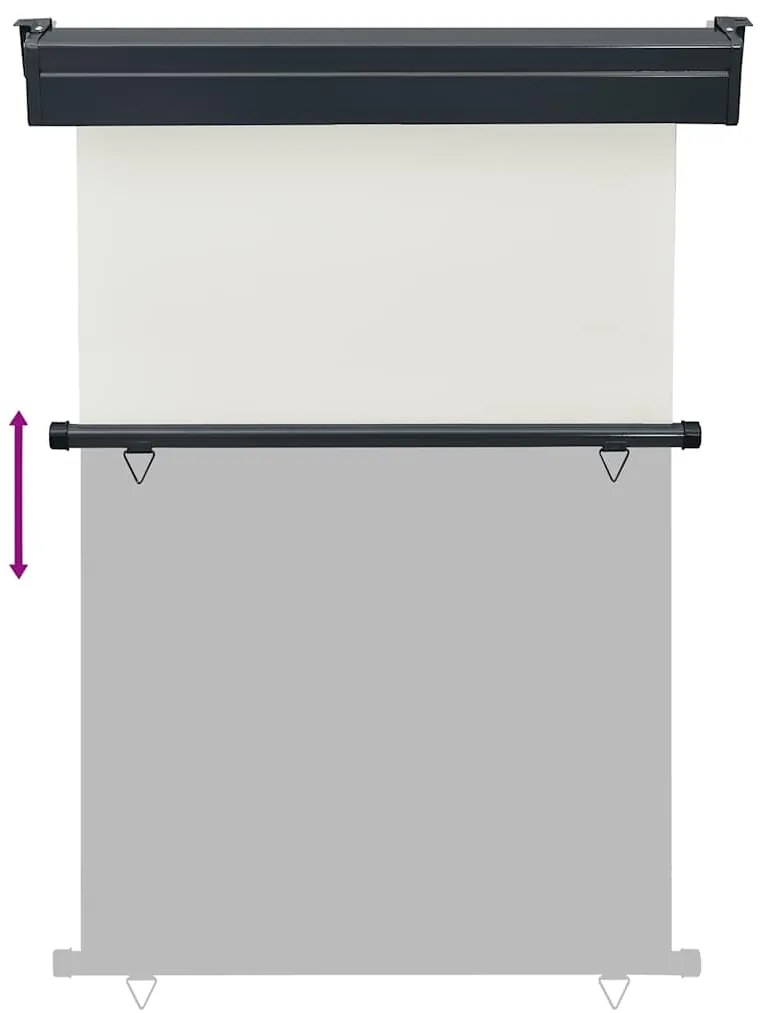 vidaXL Σκίαστρο Βεράντας Πλαϊνό Κρεμ 125 x 250 εκ.