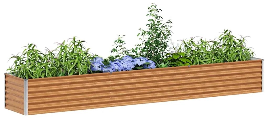 vidaXL Υπερυψωμένη Ζαρντινιέρα 290 x 50 x 36 εκ. Επικαλυμμένος Χάλυβας
