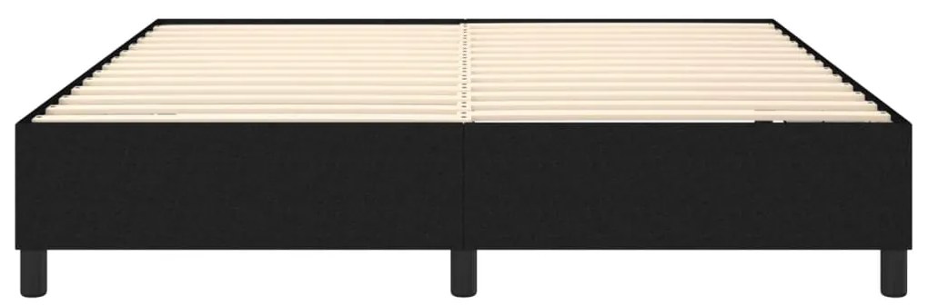 vidaXL Σκελετός Κρεβατιού Χωρίς Στρώμα Μαύρο 180x200 εκ. Υφασμάτινο