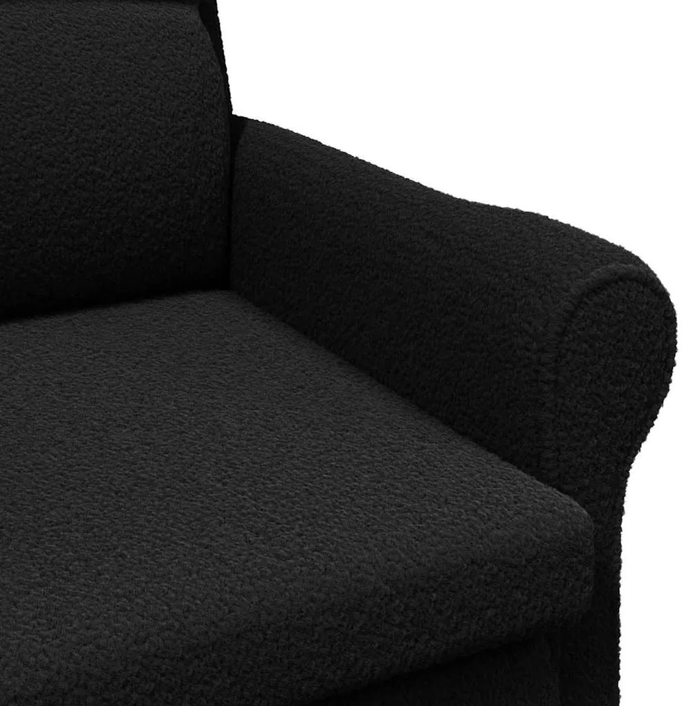 vidaXL Πολυθρόνα Μαύρο 76 x 94 x 102 εκ. Ύφασμα Sharpa