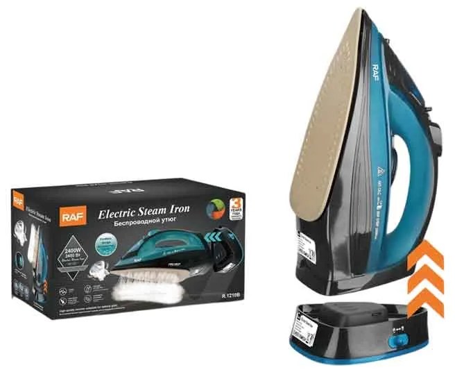 RAF Ασύρματο Ηλεκτρικό Σίδερο Ατμού 2400W R.1210B - Cordless Electric Steam Iron