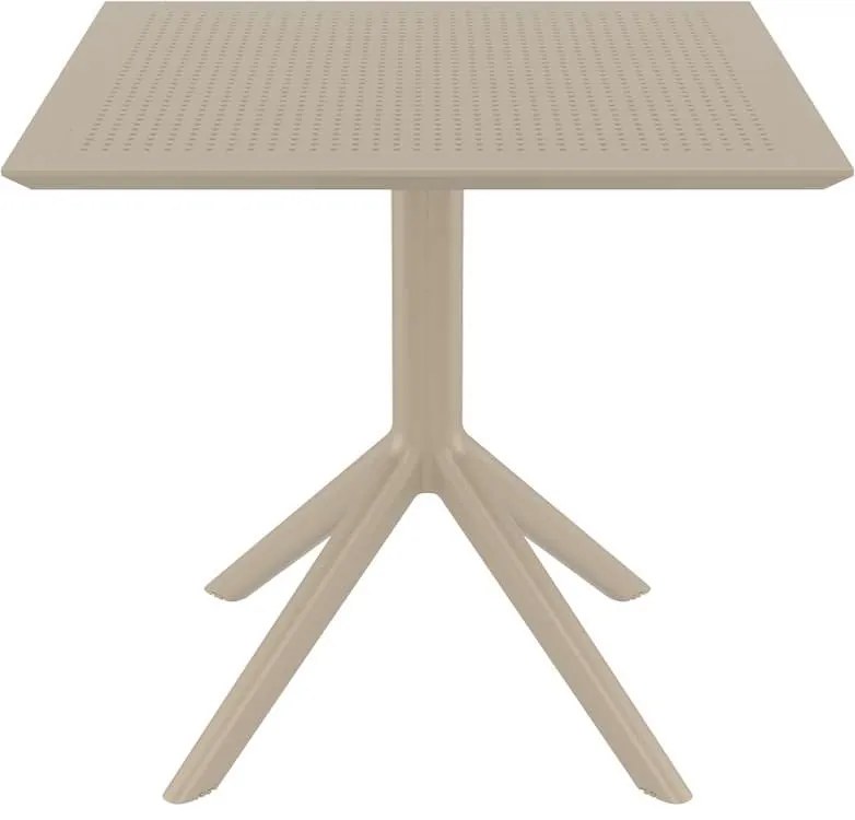 Τραπέζι Sky 80X80X74 Dove grey Dove