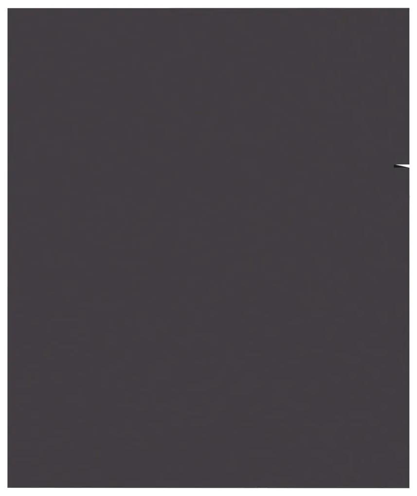 Ντουλάπι Νιπτήρα Γκρι 60 x 38,5 x 46 εκ. από Επεξεργασμένο Ξύλο - Γκρι