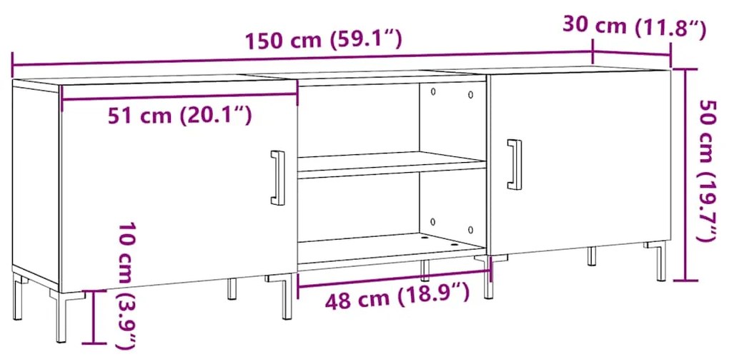 ΈΠΙΠΛΟ ΤΗΛΕΟΡΑΣΗΣ ΠΑΛΙΟ ΞΥΛΟ 150X30X50 ΕΚ. ΕΠΕΞΕΡΓΑΣΜΕΝΟ ΞΥΛΟ 857328