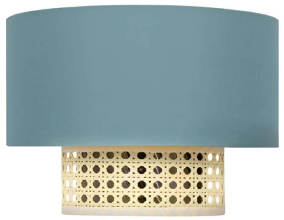 Φωτιστικό Τοίxου - Απλίκα Nisyros TF20831WG 1xΕ14 25x18x13cm Veraman Aca Rattan,Fabric