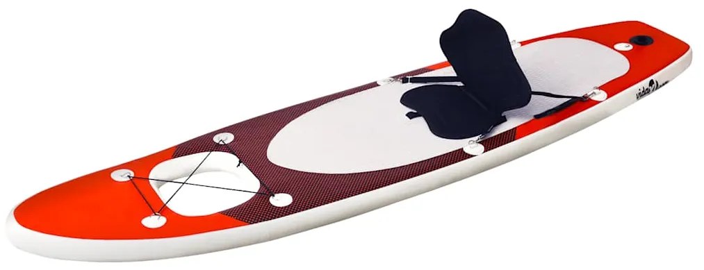 vidaXL Σανίδα SUP Φουσκωτή Σετ Κόκκινη 330 x 76 x 10 εκ.