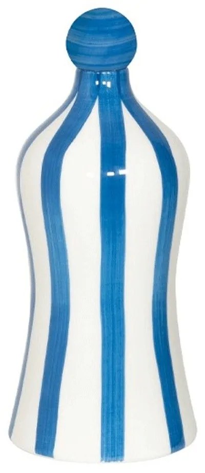 Διακοσμητικό Μπουκάλι Κεραμικό Lido RIG1501 11x26,4cm White-Blue Zafferano Ceramic