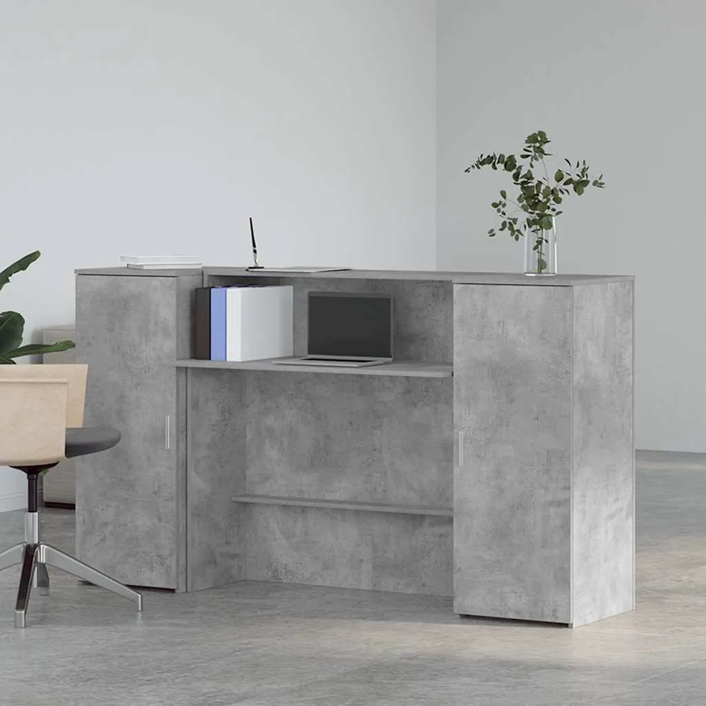 vidaXL Γραφείο υποδοχής 180x50x103,5 εκ. Επεξεργασμένο Ξύλο