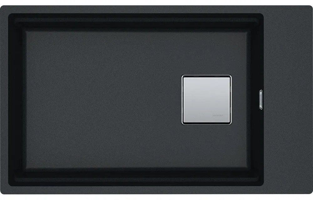 Franke Kubus 2 KNG 110-62 Matte Black Υποκαθήμενος Γρανιτένιος Νεροχύτης 80cm