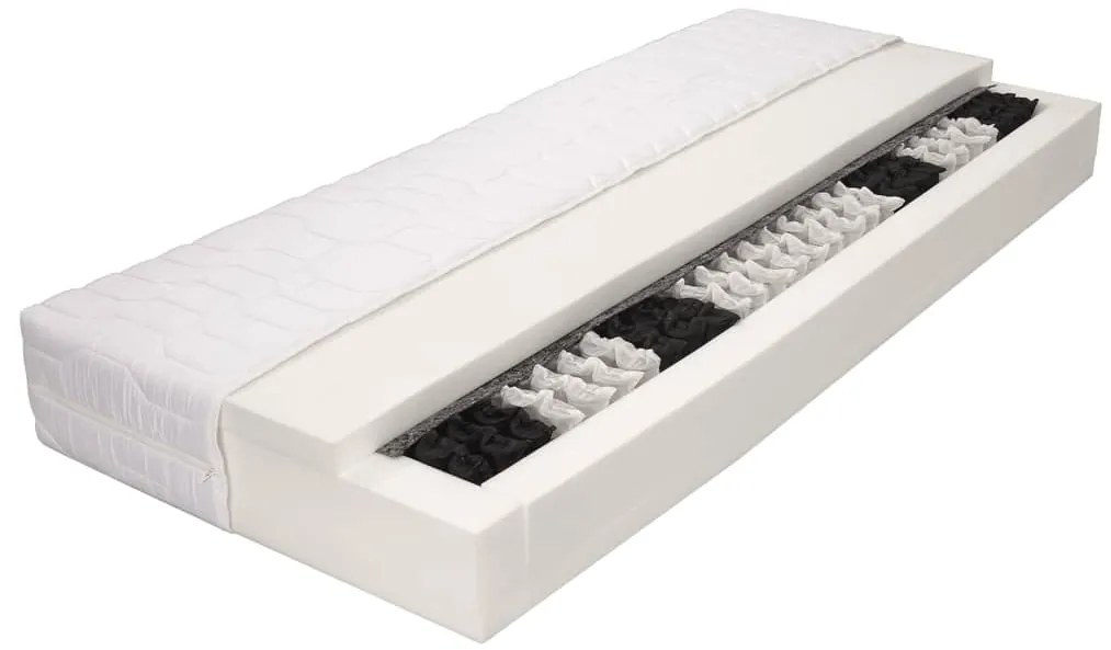 282819 vidaXL Mattress 140x200 cm 7 Zone Pocket Spring 20 cm H3