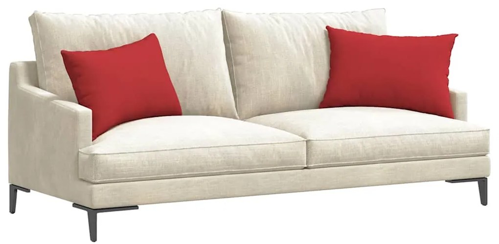 vidaXL Μαξιλάρι Καναπέ 2 pcs Κόκκινο 60 x 40 cm ύφασμα