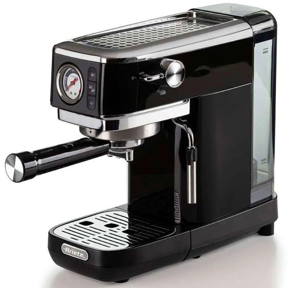 Καφετιέρα Espresso Slim Moderna 1381/12 1,1lt 1300W 15Bar Black Ariete Ανοξείδωτο Ατσάλι