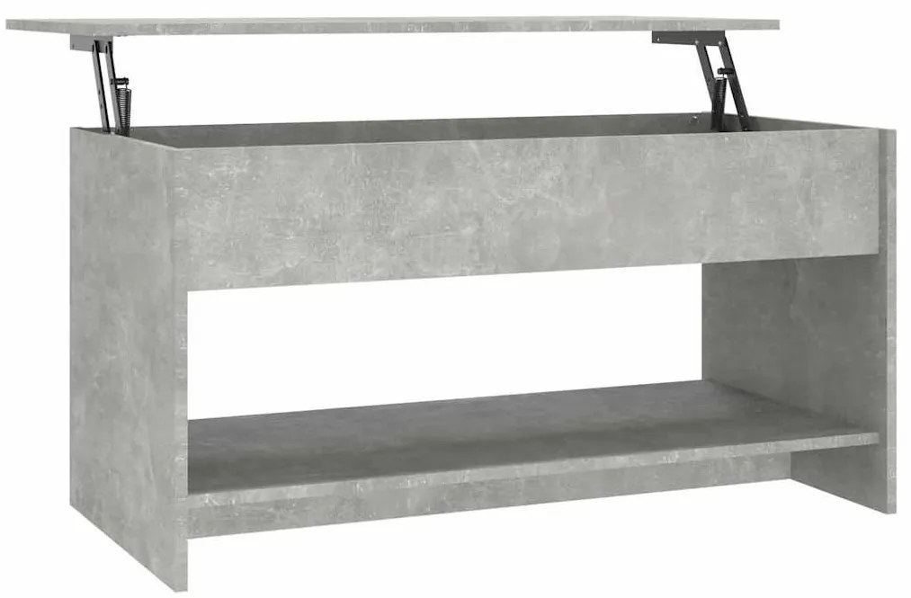 vidaXL Τραπεζάκι Σαλονιού Γκρι Σκυρ. 102x50x52,5 εκ. Επεξεργ. Ξύλο