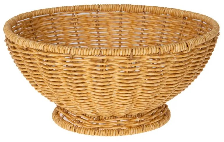 Διακοσμητικό Μπωλ Rattan-Πλαστικό Κρεμ iliadis Φ24,5x12εκ. 85947