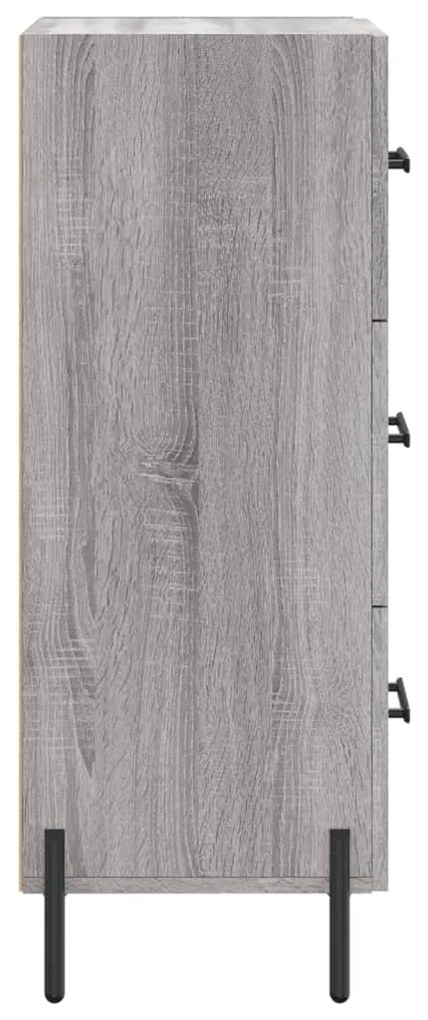vidaXL Ντουλάπι Γκρι Sonoma 34,5x34x90 εκ. από Επεξεργασμένο Ξύλο