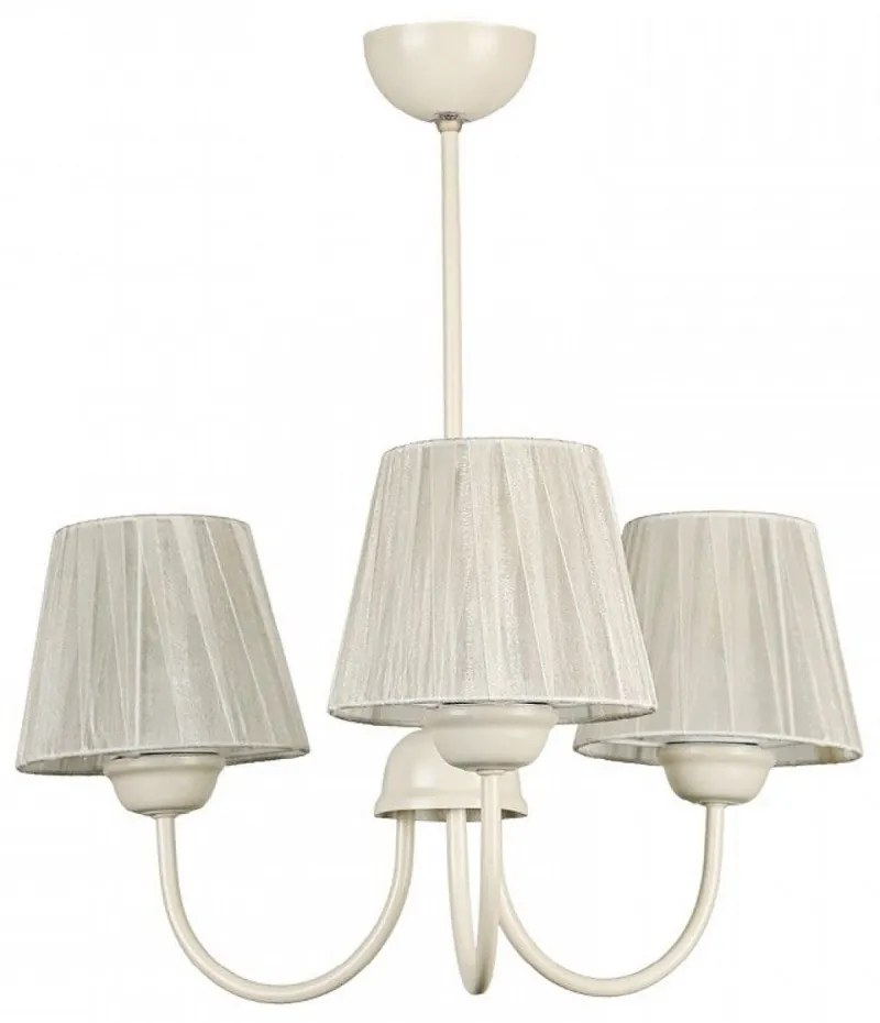 Φωτιστικό Οροφής Ovana 216754 E27 45x45x50cm Creame Megapap Metal, Fabric