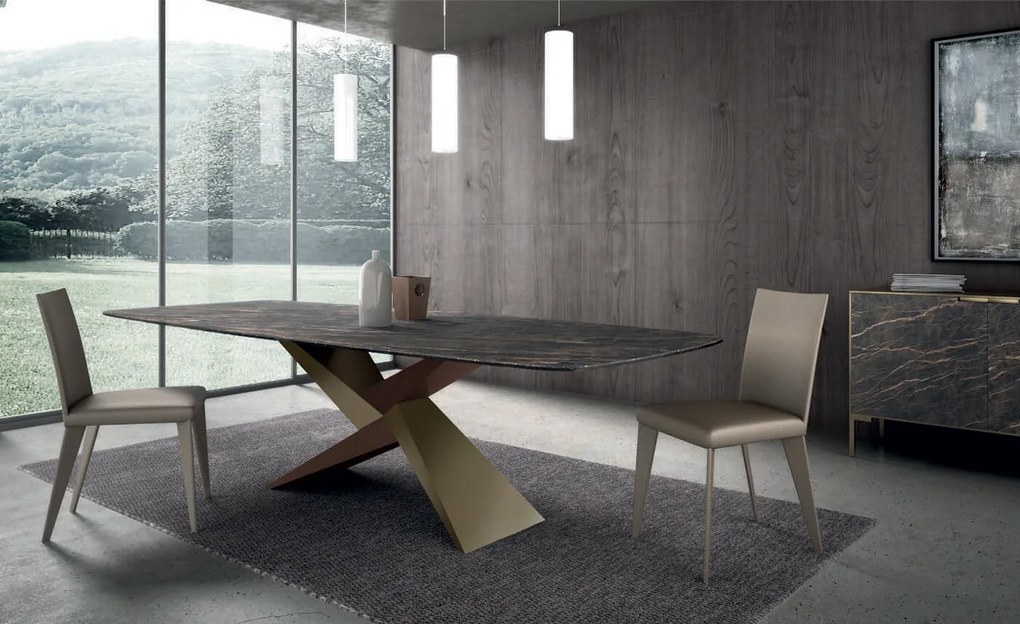 Τραπέζι Rialto Ceramic Top 300x120 - Wood-Ceramic