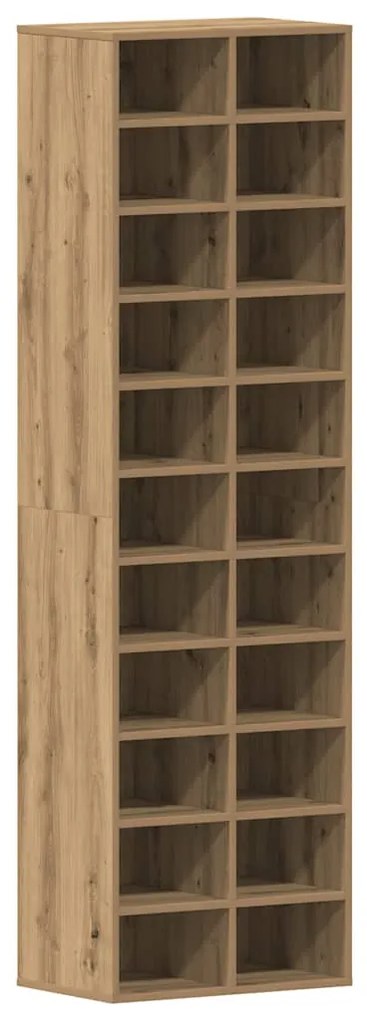 vidaXL Ντουλάπι παπουτσιών Artisan Oak 54x34x183cm Κατασκευασμένο ξύλο