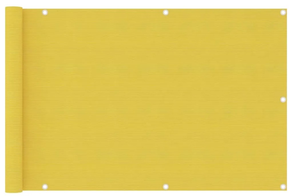 Διαχωριστικό Βεράντας Κίτρινο 90 x 400 εκ. από HDPE - Κίτρινο
