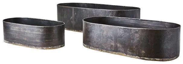 Γλάστρα Κασπό Σετ 3τμχ Μαύρο Σίδερο Robust 788-044-00 Affari Of Sweden-788-044-00-Μαύρο 788-044-00