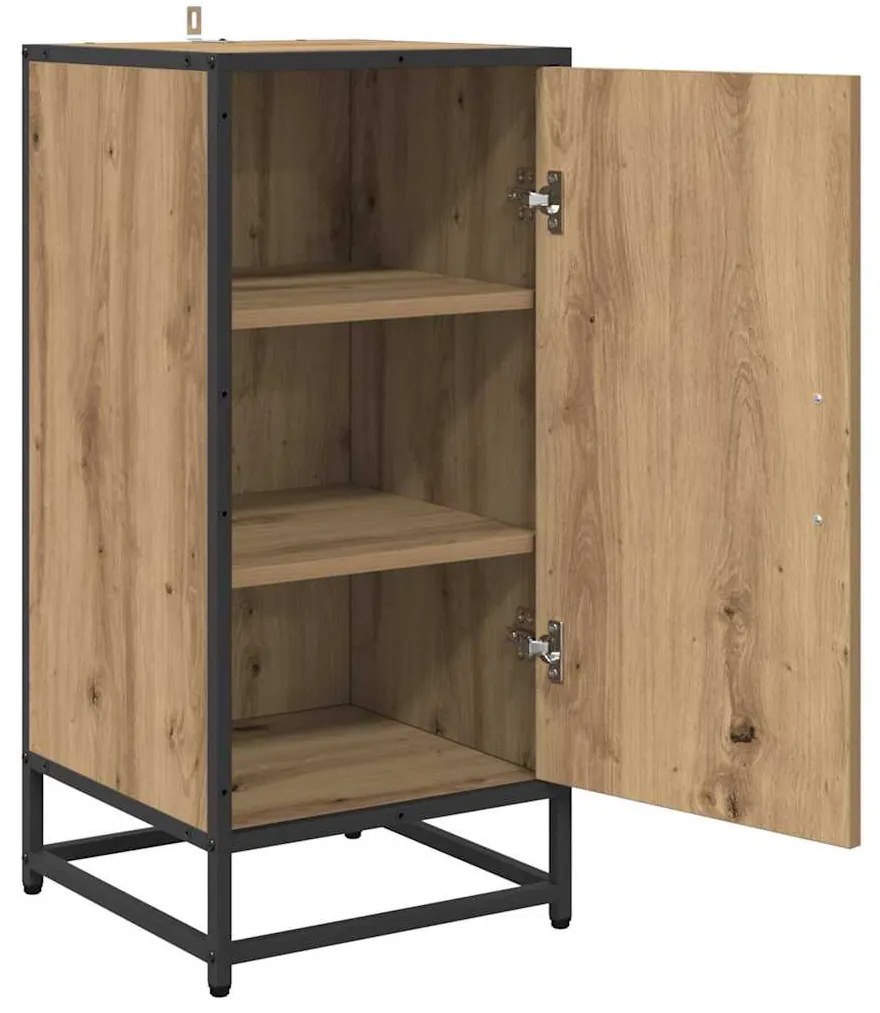 vidaXL Πλαϊνό γραφείο artisan δρυς 35 x 35.5 x 76 εκ