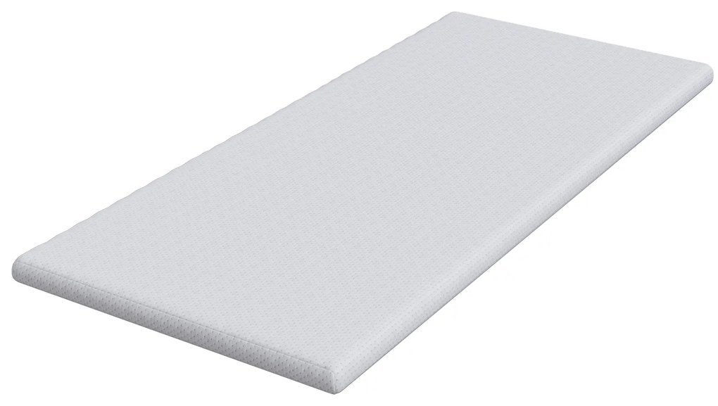vidaXL Στρώματα Λευκό 90 x 190 cm 100% ύφασμα πολυεστέρα με τζακάρ